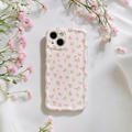 Wavy Phone Case - Ditsy Floral Pink