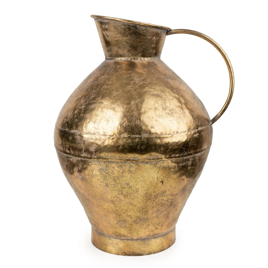Antique Gold 42.5cm Metal Jug
